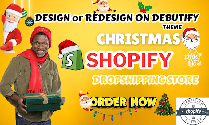 Gig Preview - Build shopify store, attractive dropshipping store with debutify, impact theme