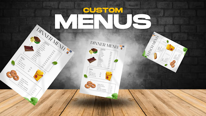 Bestseller - make custom menus for you