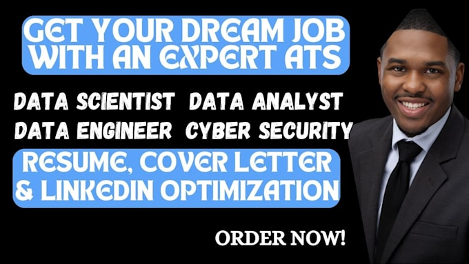 Gig Preview - Write data science, data analyst, cyber security and business analyst resume