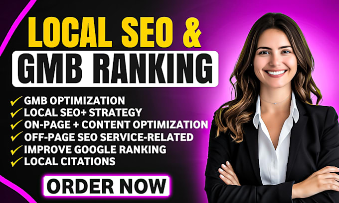 Gig Preview - Skyrocket monthly local seo for ranking and do google my business optimization