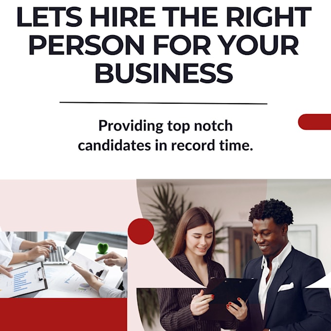 Gig Preview - Recruit the right person for your business