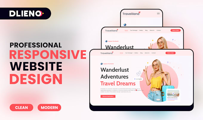 Gig Preview - Design clean and responsive wordpress website using elementor