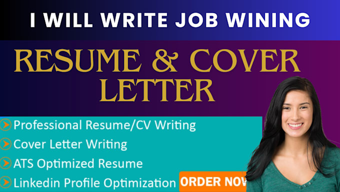 Gig Preview - Write and design your CV, resume and cover letter and linkedin profile