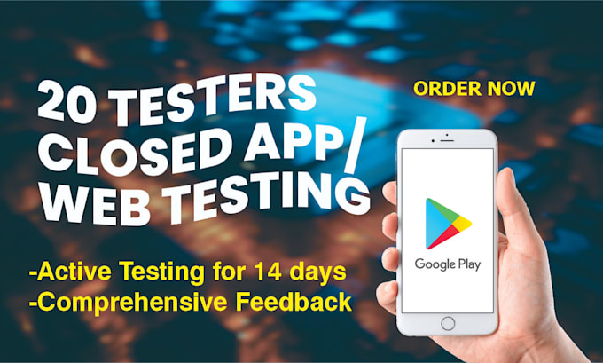 Gig Preview - Provide active 20 testers for 14 days of daily quality assurance, 20 testers