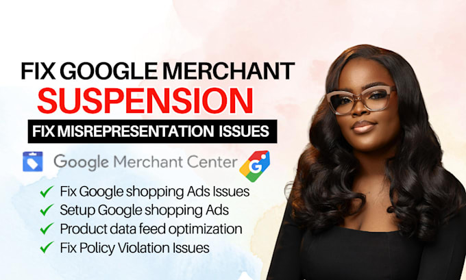 Bestseller - fix google merchant center suspension, gmc shopping ads and misrepresentation