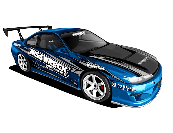 Gig Preview - Draw an amazing vector car illustration