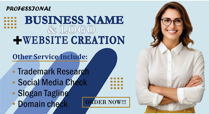 Bestseller - create business name, catchy logo, slogan, and website