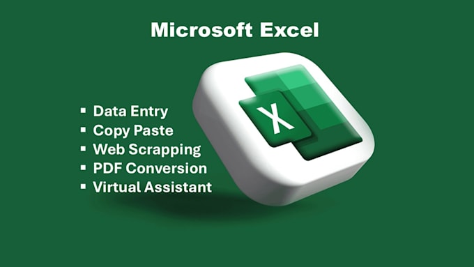 Gig Preview - Do data entry, copy paste, web scraping, PDF to excel