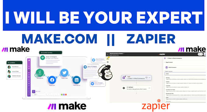 Gig Preview - Do zapier facebook ads make com google sheets airtable mailchimp webhook API