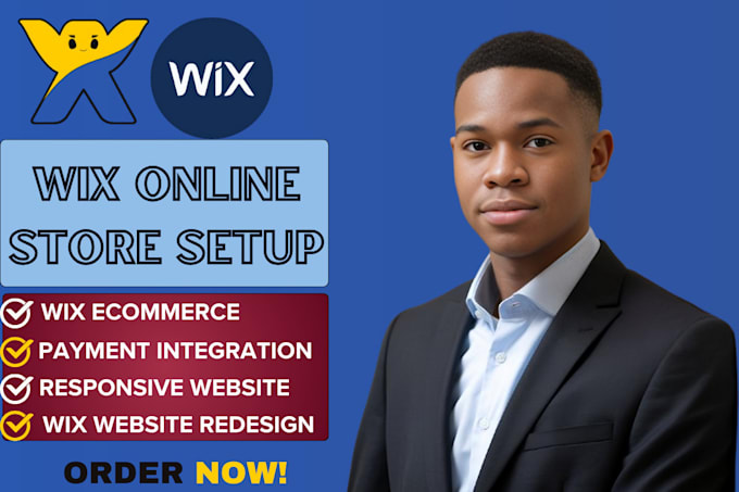 Gig Preview - Wix ecommerce website design wix online store with payment integration