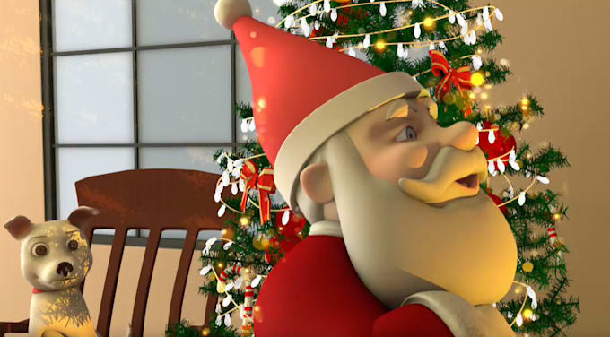 Gig Preview - 3d  christmas  animation, 3d christmas  video, christmas cards, kids animation