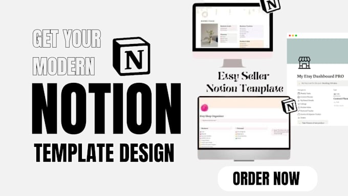 Gig Preview - Build custom notion templates for gumroad etsy stan resell ready digital product