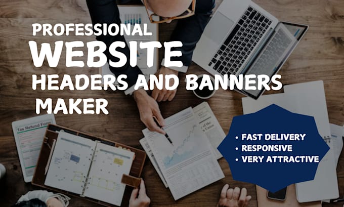 Bestseller - design professional website header, footer and banner, web images