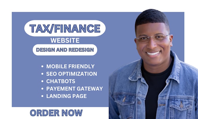 Gig Preview - Design tax website, finance website, tax, income website