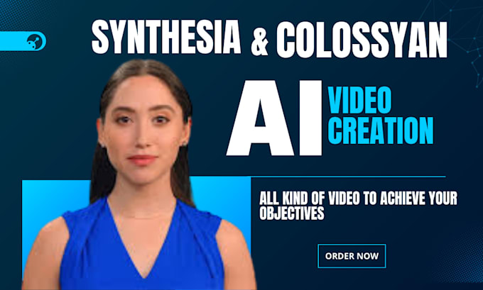 Gig Preview - Edit and create ai, explainer elearning spokesperson videos, synthesia