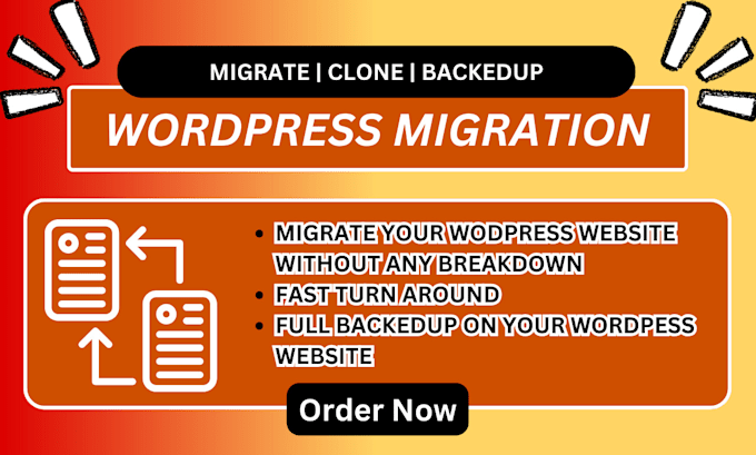 Gig Preview - Migrate clone and backup your website in 5hrs