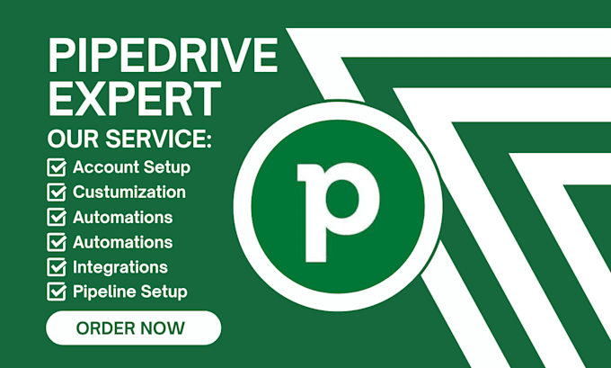 Gig Preview - Do pipedrive customization real estate crm sales pipeline automation integration