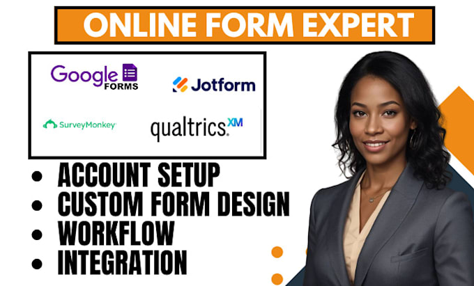 Gig Preview - Create google form jotform surveycreator surveymonkey typeform microsoft form