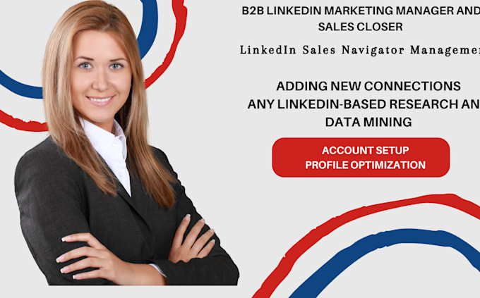 Gig Preview - Be your b2b linkedin marketing sales representative sales closer consultant sale