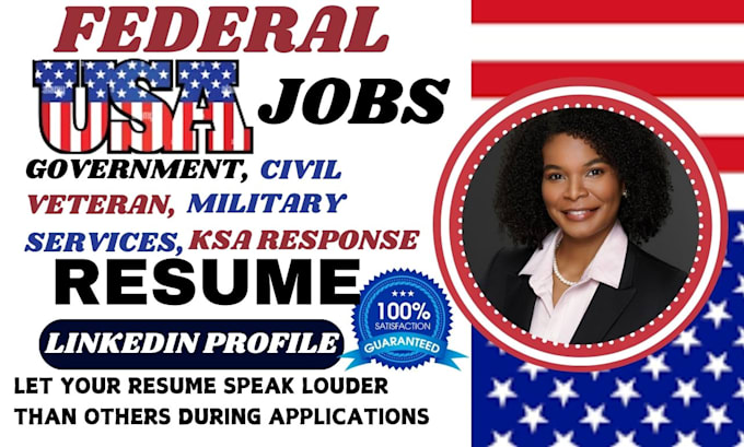 Gig Preview - Craft ats federal resume for USA jobs, veteran, military,fema,phs,dod,mtq,dhs