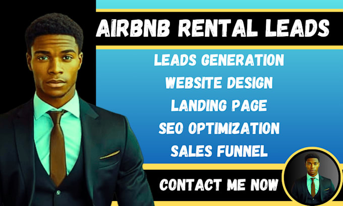 Gig Preview - Airbnb leads airbnb rental leads airbnb arbitrage leads facebook ads google ads