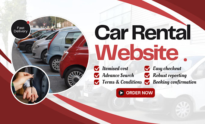 Gig Preview - Build automotive car listing car dealer car rental website taxi booking website