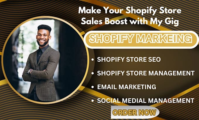 Gig Preview - Boost shopify sales, shopify marketing, dropshipping store or shopify promotion