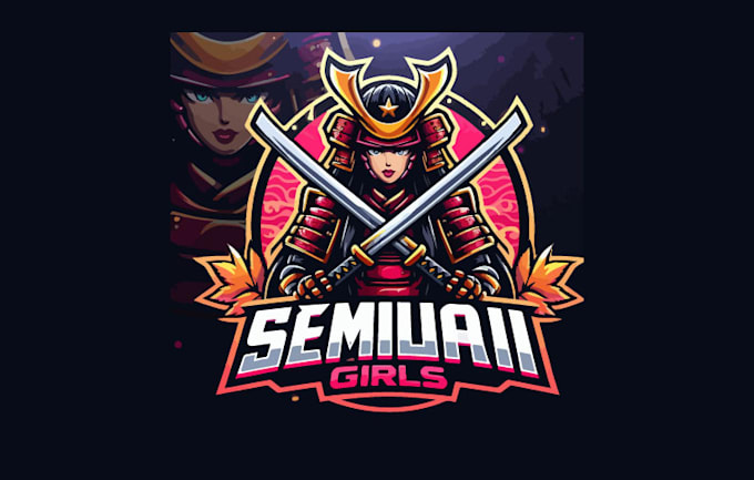 Gig Preview - Do modern samurai girls esports mascot logo in just two days