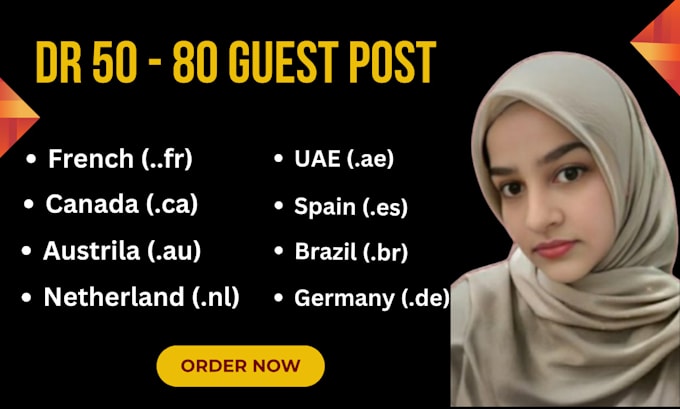 Gig Preview - Do foreign guest post country specific sites backlink