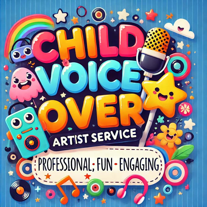 Gig Preview - Do authentic and energetic child voice over for your project