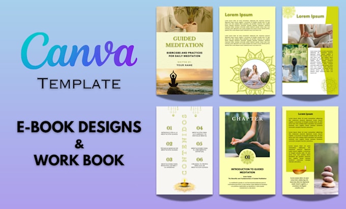 Gig Preview - Design a professional ebook using canva template