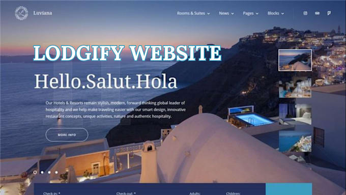 Gig Preview - Build airbnb lodgify vacation website airbnb guesty website