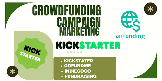 Gig Preview - Publicize your kickstarter gofundme indiegogo crowdfunding campaign