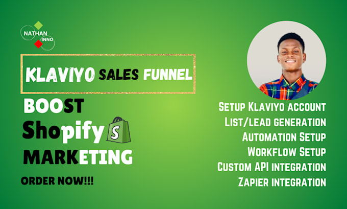 Gig Preview - Do klaviyo email marketing, klaviyo flows, shopify marketing, account setup