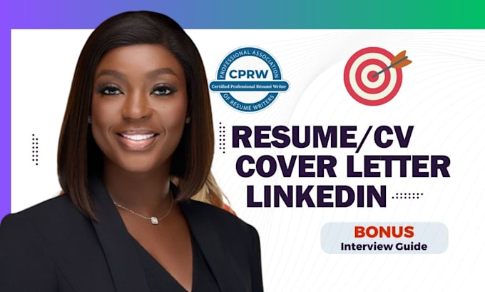 Gig Preview - Write your CV, resume, cover letter and optimize linkedin