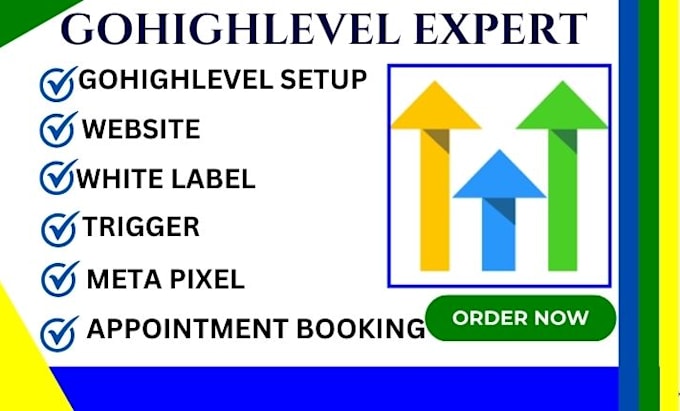 Gig Preview - Setup gohighlevel appointment booking website white label trigger campaign form