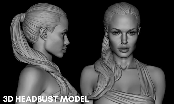 Gig Preview - Do realistic 3d head bust face full body model for 3d printing 3d painting