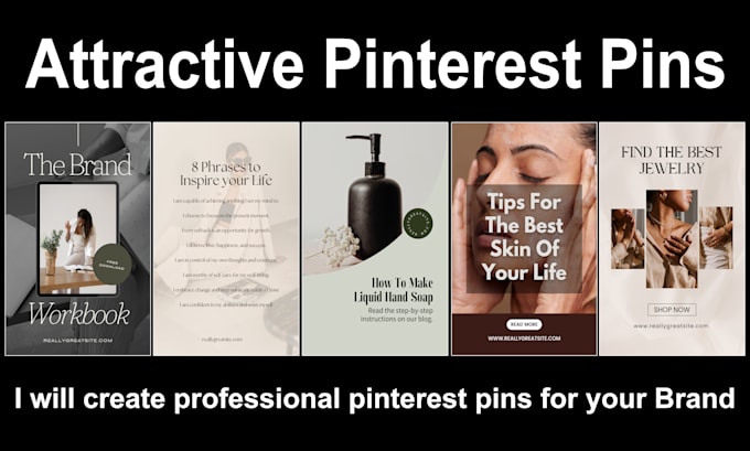 Gig Preview - Design amazing pinterest pins for your brand