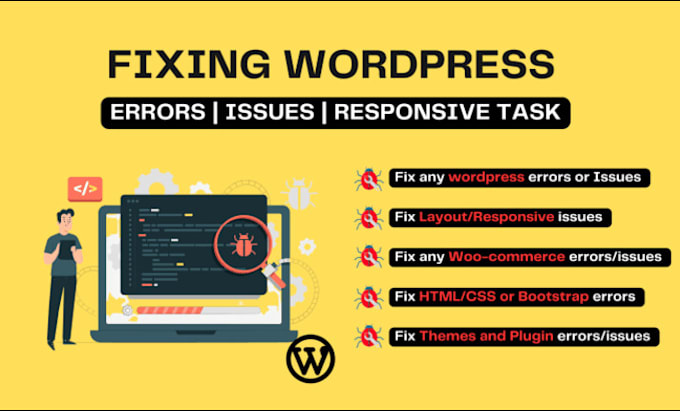 Gig Preview - Fix wordpress error, bug or html css responsive issue