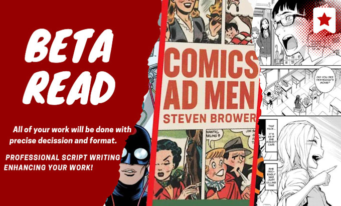 Gig Preview - Beta read  your script, comic books and novels