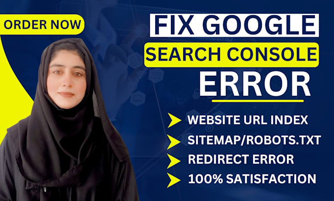 Gig Preview - Fix google webmaster indexing error or search console coverage issues