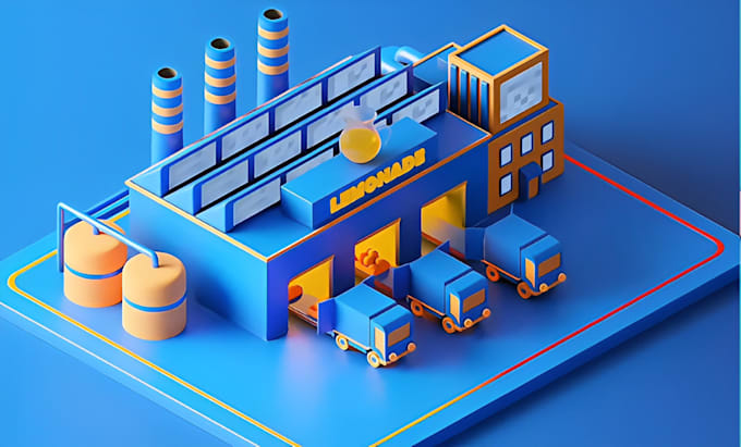 Gig Preview - Do 3d isometric animation, 3d isometric explainer video, 3d animation, 3d model