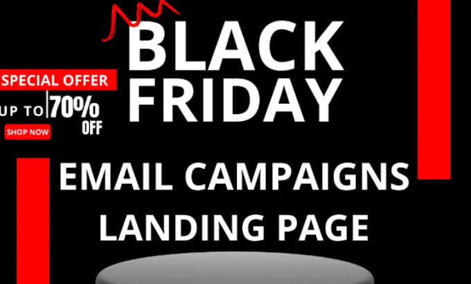 Gig Preview - Black friday klaviyo cyber monday email template shopify, klaviyo flows