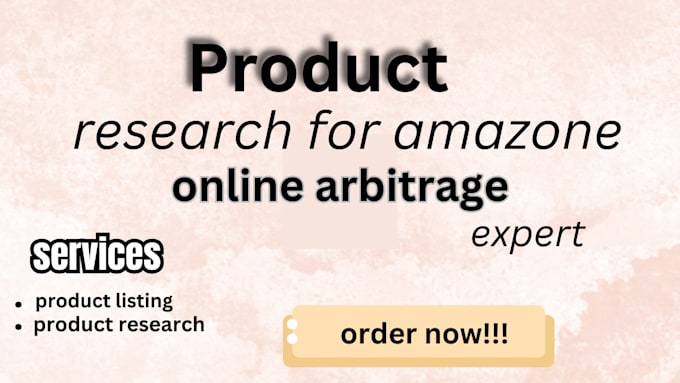 Bestseller - do amazone fba product research for amazone online arbitrage expert