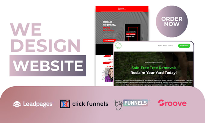 Bestseller - design gohighlevel website, funnels on leadpages, clickfunnels, kajabi