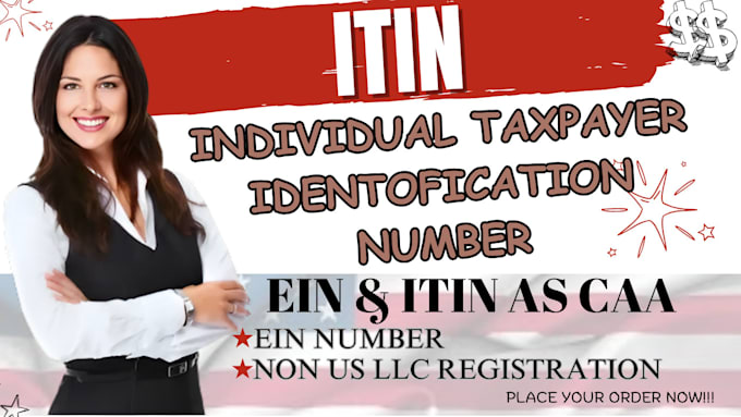 Gig Preview - Help you with itin number and ein as irs caa