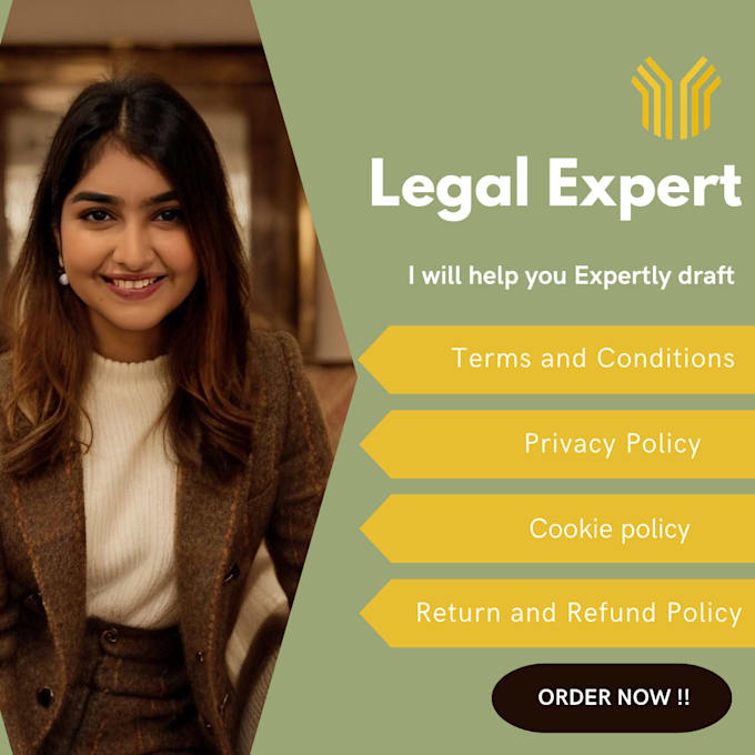 Gig Preview - Create legally sound terms and conditions and privacy policy