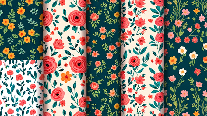 Gig Preview - Design seamless pattern for fabric textile or product