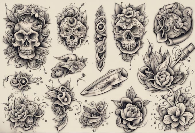 Gig Preview - Create old school or traditional tattoo design