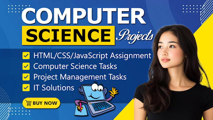 Gig Preview - Do perfect computer science c, cpp, java, java script and python projects